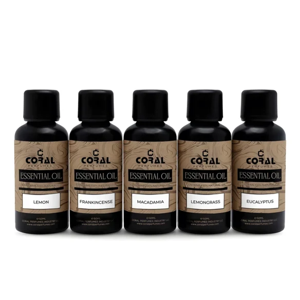 Essential Oil Bundle – 5 x 50ml Pure Essential Oils for Aromatherapy