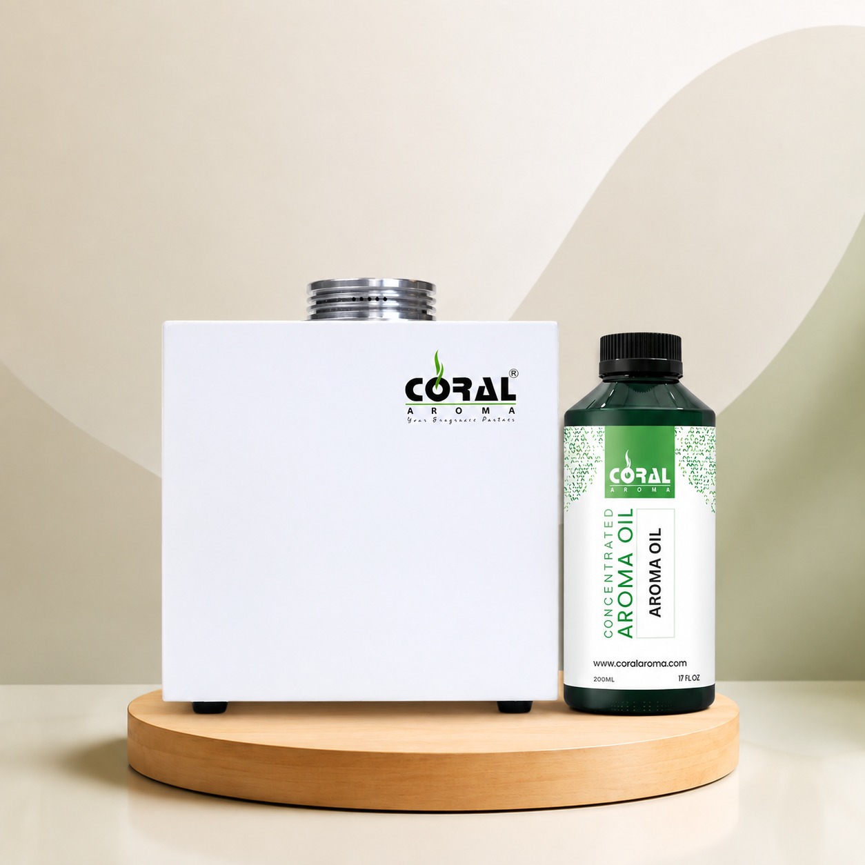 360 Smart Aroma Diffuser Machine + 200ml Aroma Oil