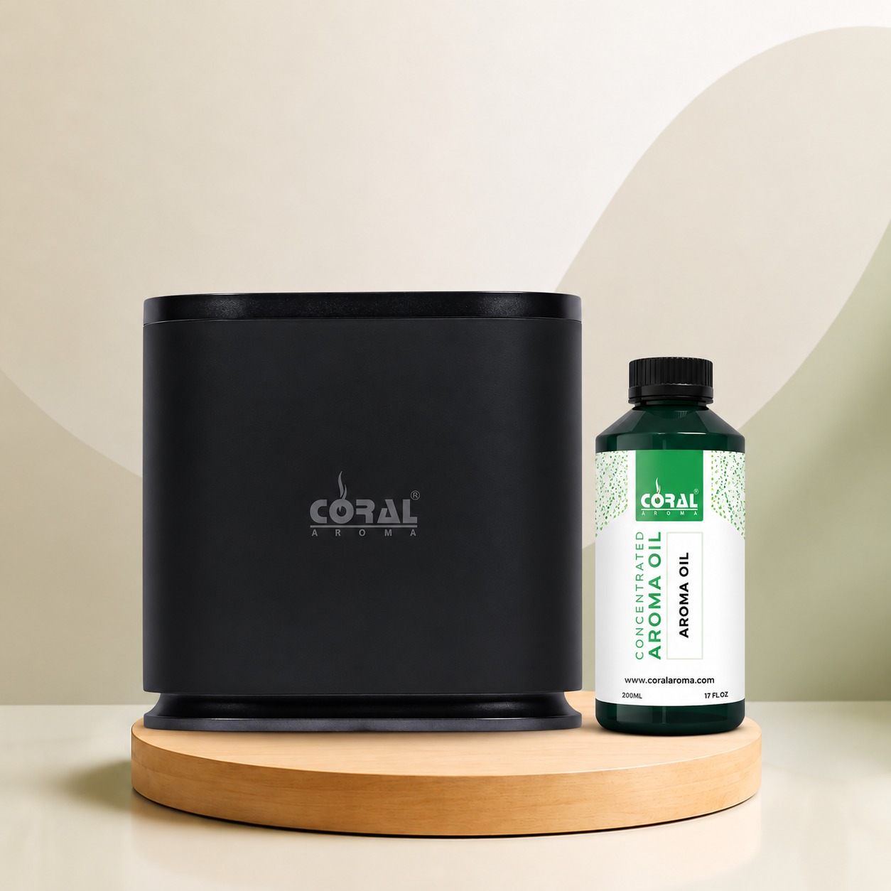Scent Trio Smart Aroma Diffuser Machine + 200ml Aroma Oil