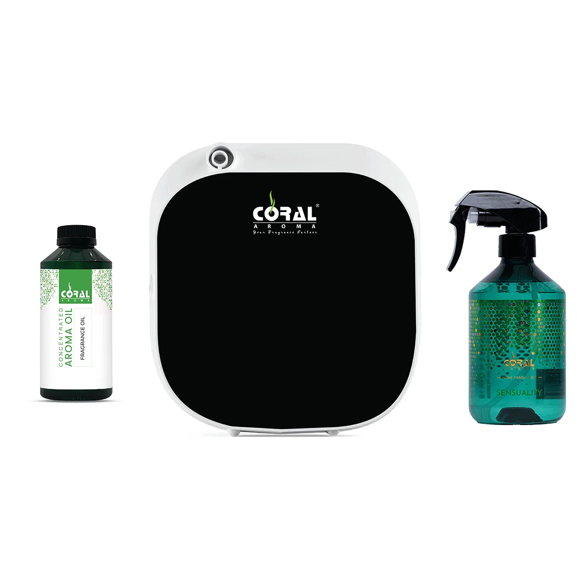 Aeromax Diffuser + 500ml Room Spray + 200ml Oil Triple Combo