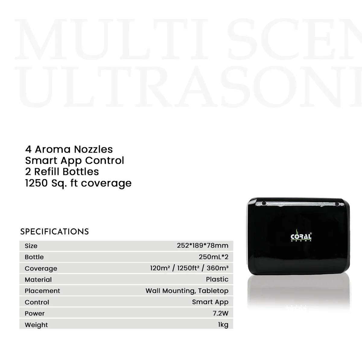 Coral Aroma Multi Scent Ultrasonic Diffuser - Image 8