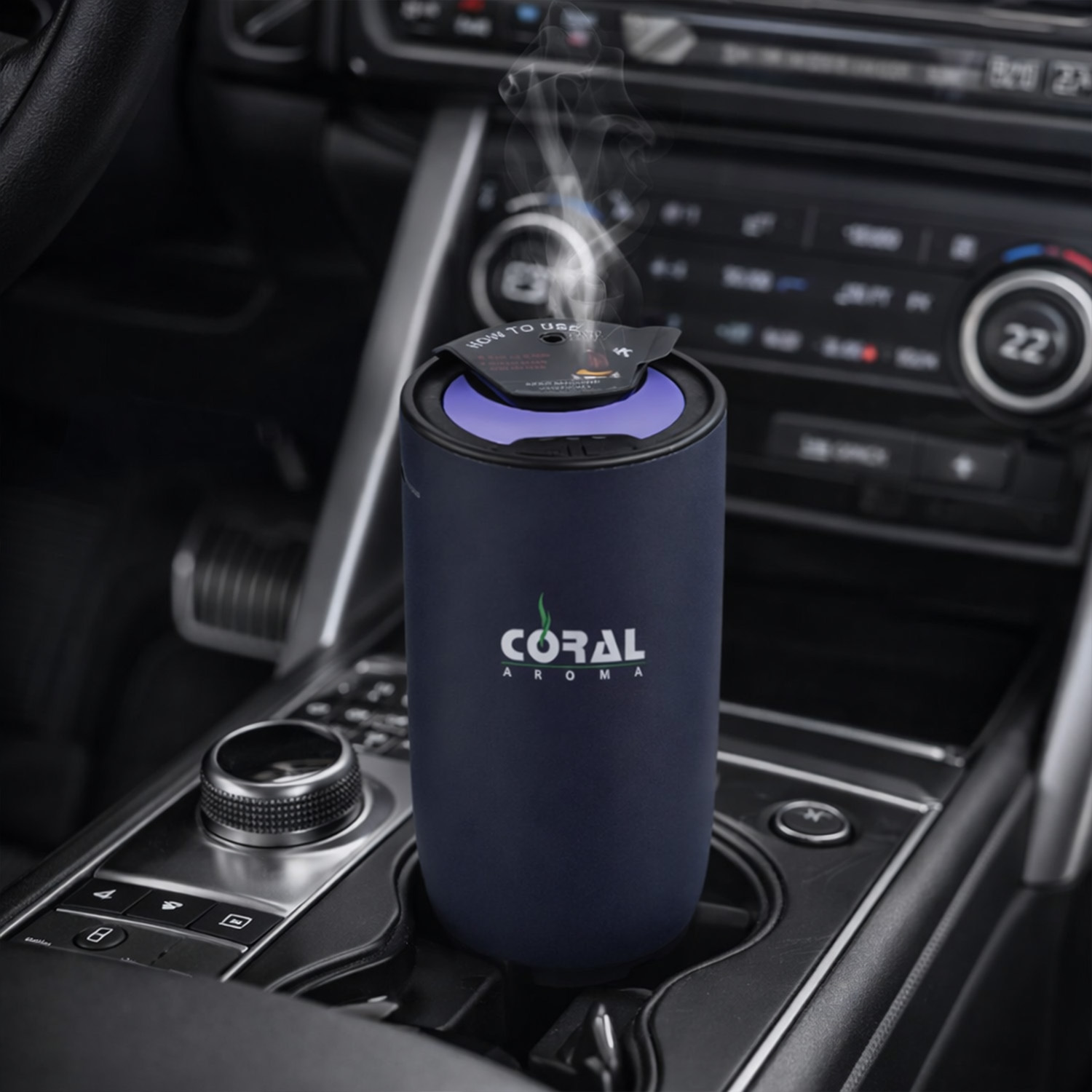 Coral Aroma Go – Portable Car & Tabletop Fragrance Diffuser