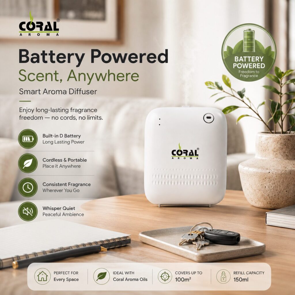 Coral Aroma Scent Guard Battery Diffuser