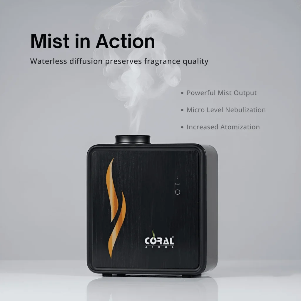 Diffusing features of Scent Aura Diffuser