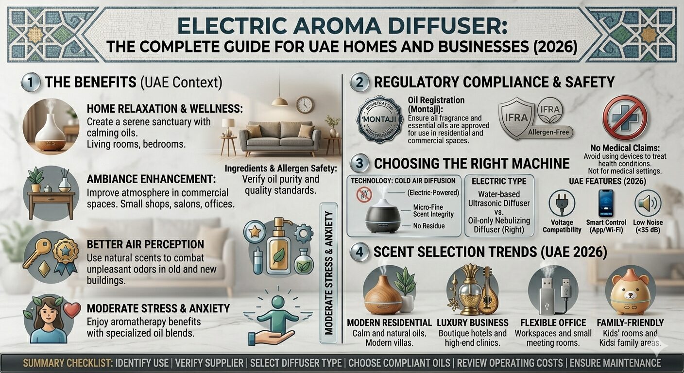 Electric Aroma Diffuser: The Complete Guide for UAE Homes and Businesses (2026)