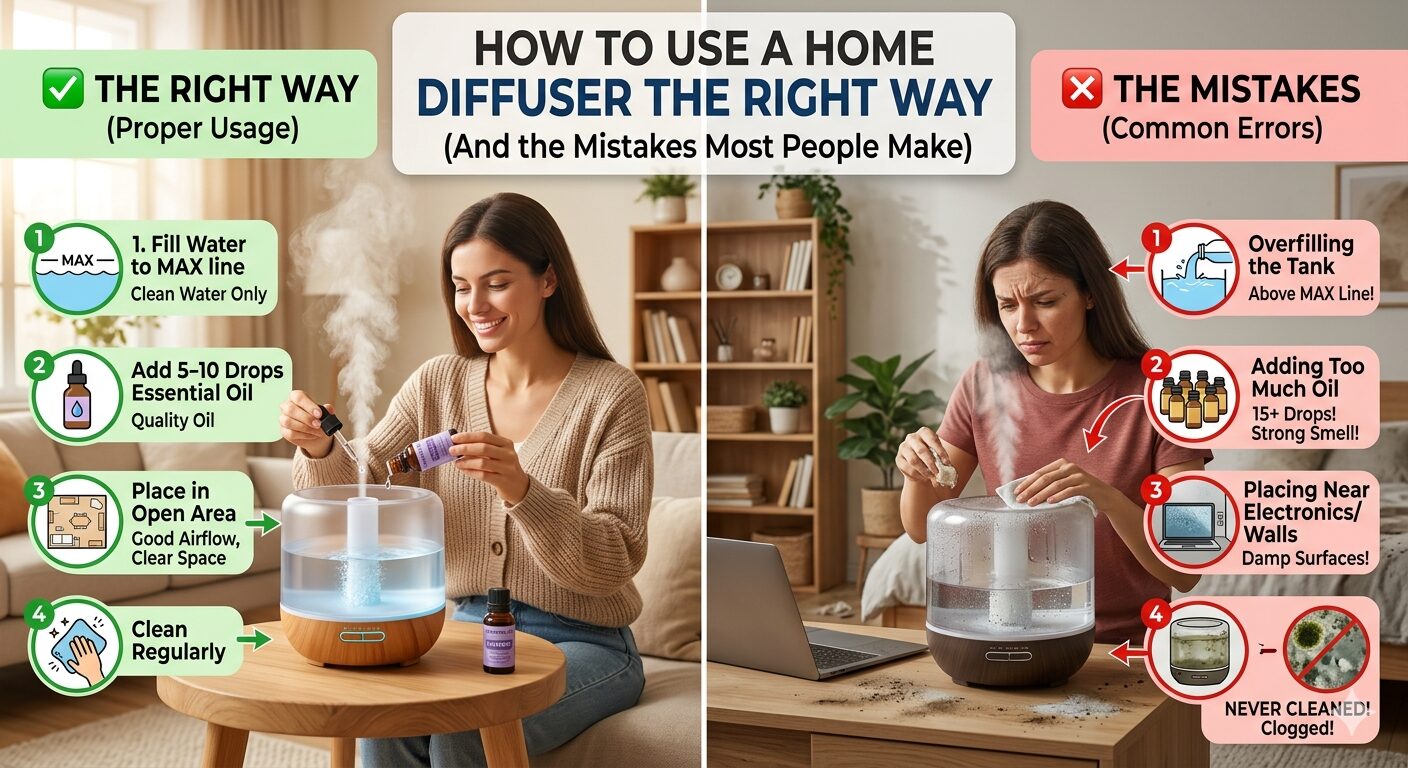 How to Use a Home Scent Diffuser the Right Way (And the Mistakes Most People Make)
