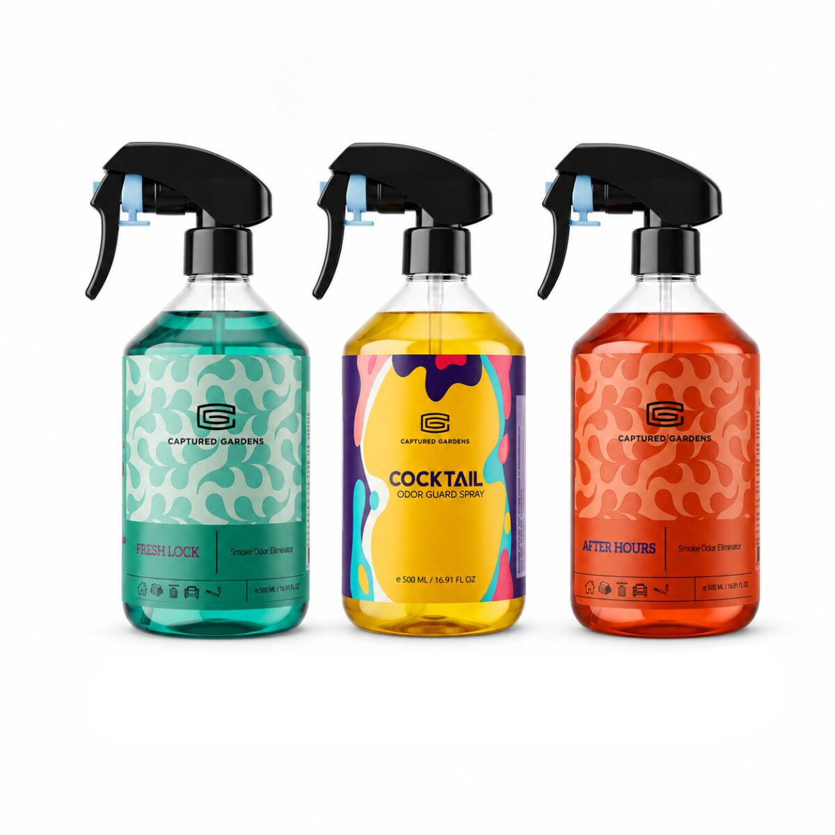 Choose Any 3 Fragrance Sprays - Captured Gardens Odor Guard Spray Combo