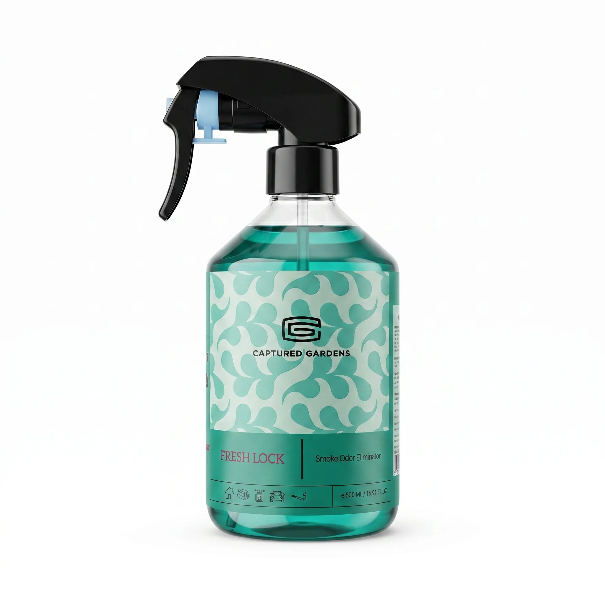 Captured Gardens Fresh Lock Smoke Odor Eliminator 500ml