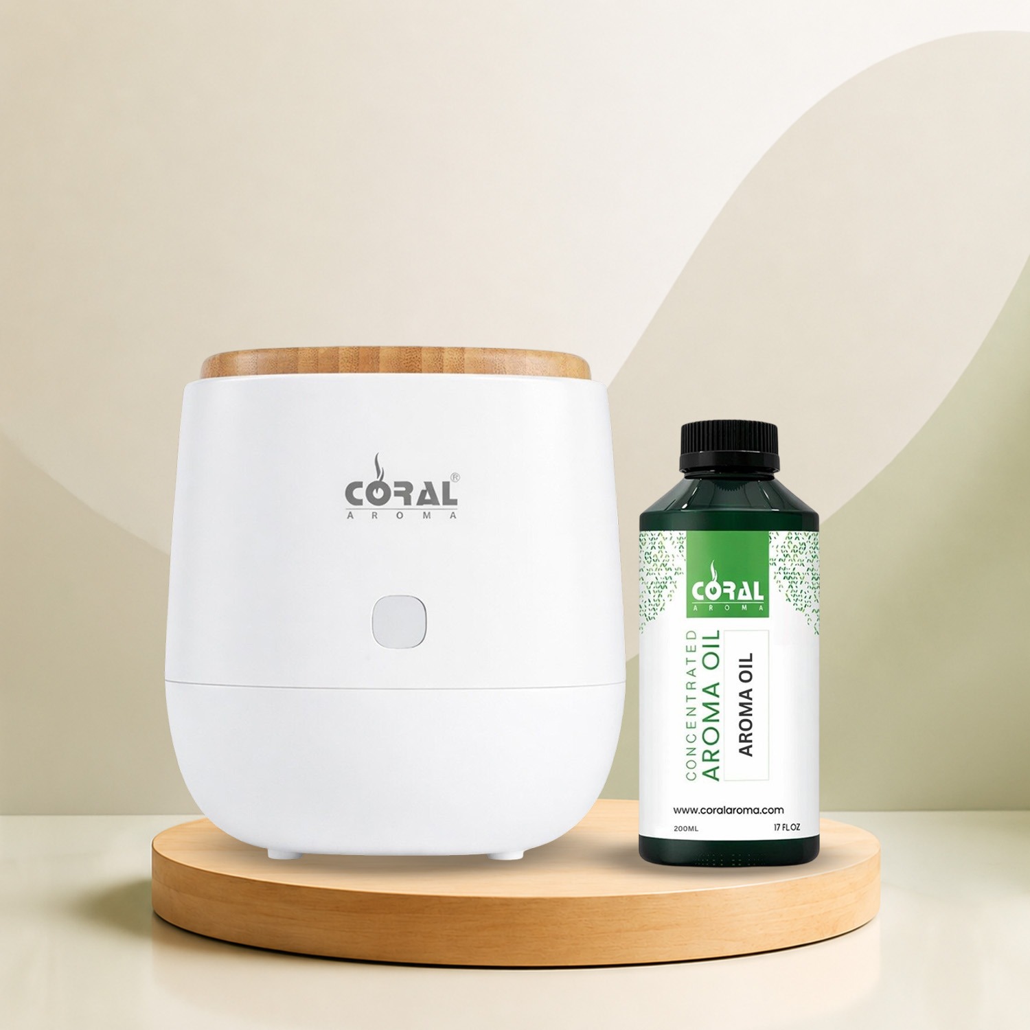 Scent Home Aroma Diffuser Machine + Choose Any 300ml Aroma Oil - Combo