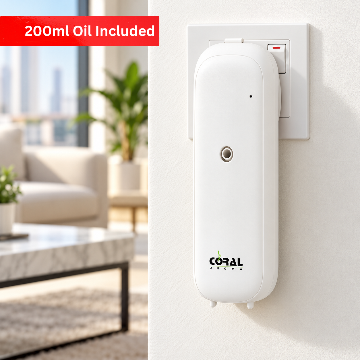 Aroma Pod 100 Smart Plug-In Fragrance Diffuser + 200ml Aroma Oil