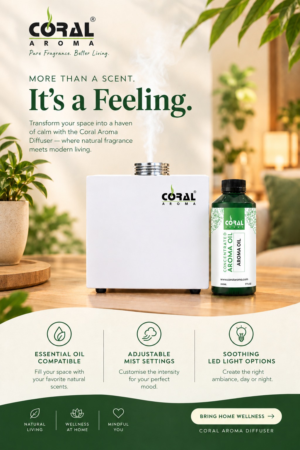 Coral aroma diffuser